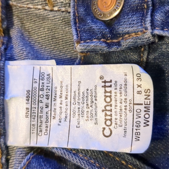 Carhartt womens jeans size 8/30 - Picture 11 of 15